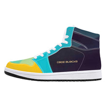 Load image into Gallery viewer, D16 High-Top Synthetic Leather Sneakers - White