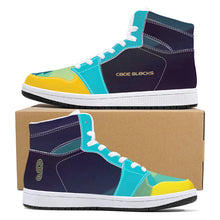 Load image into Gallery viewer, D16 High-Top Synthetic Leather Sneakers - White