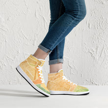Load image into Gallery viewer, D16 High-Top Synthetic Leather Sneakers - White
