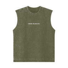 Load image into Gallery viewer, Streetwear Kids Heavyweight 285G Washed 100% Cotton Tank Top
