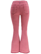 Load image into Gallery viewer, Stitched Wide-Leg Jeans H7XHRQYYKN
