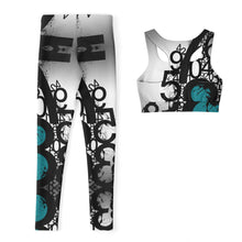 Load image into Gallery viewer, Padded Sports Bra & Leggings - AOP