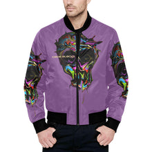Load image into Gallery viewer, Men's All Over Print Quilted Bomber Jacket(Model H33)
