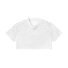 Load image into Gallery viewer, Women’s Cropped Paneled V-Neck Jersey