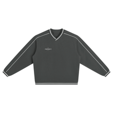 Load image into Gallery viewer, Unisex Color Block V-Neck Sweatshirt