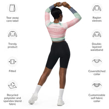 Load image into Gallery viewer, Recycled long-sleeve crop top