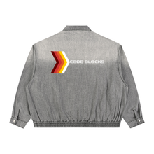 Load image into Gallery viewer, Unisex Vintage Wash Full-Zip Denim Jacket