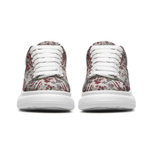 Load image into Gallery viewer, Unisex Non Slip Lace Up Faux Leather Sneakers