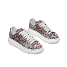 Load image into Gallery viewer, Unisex Non Slip Lace Up Faux Leather Sneakers