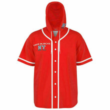 Load image into Gallery viewer, Hooded Baseball Jersey - AOP