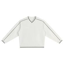 Load image into Gallery viewer, Unisex Color Block V-Neck Sweatshirt