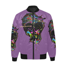 Load image into Gallery viewer, Men's All Over Print Quilted Bomber Jacket(Model H33)