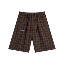 Load image into Gallery viewer, Unisex Plaid Wide Leg Shorts