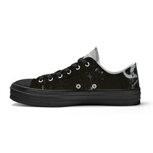 Load image into Gallery viewer, SF_S62 Unisex Classic Low Top Canvas Shoes - Black