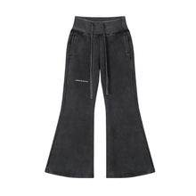Load image into Gallery viewer, Vintage Washed Flared Fleece Pants