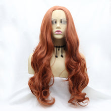 Load image into Gallery viewer, 13*3" Lace Front Wigs Synthetic Long Wavy 24" 130% Density