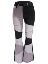 Load image into Gallery viewer, Stitched Wide-Leg Jeans H7XHRQYYKN