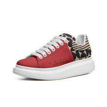 Load image into Gallery viewer, Unisex Non Slip Lace Up Faux Leather Sneakers