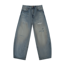 Load image into Gallery viewer, Men's Distressed Barrel Leg Jeans