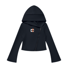 Load image into Gallery viewer, Women's Bell Sleeve Full Zip Hoodie