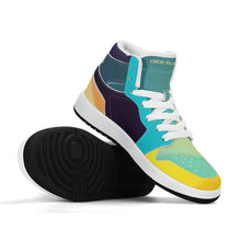 Load image into Gallery viewer, Children High-Top Synthetic Leather Sneakers