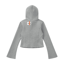 Load image into Gallery viewer, Women's Bell Sleeve Full Zip Hoodie