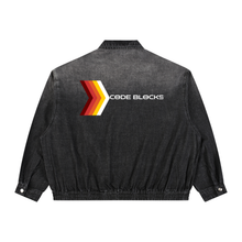 Load image into Gallery viewer, Unisex Vintage Wash Full-Zip Denim Jacket