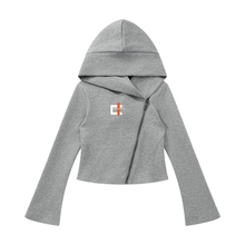 Load image into Gallery viewer, Women's Bell Sleeve Full Zip Hoodie