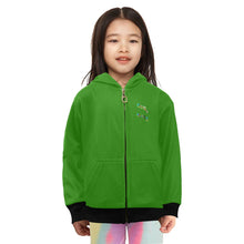 Load image into Gallery viewer, Little Girls' Zip Up Hoodie (H58)