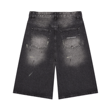 Load image into Gallery viewer, Men’s Vintage Wash Wide Leg Denim Shorts