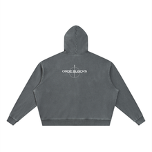 Load image into Gallery viewer, Unisex Vintage Wash Full Zip Boxy Hoodie
