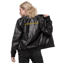 Load image into Gallery viewer, Leather Bomber Jacket