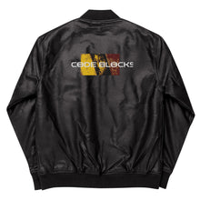 Load image into Gallery viewer, Leather Bomber Jacket