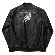 Load image into Gallery viewer, Leather Bomber Jacket