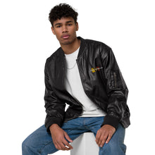 Load image into Gallery viewer, Leather Bomber Jacket