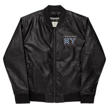 Load image into Gallery viewer, Leather Bomber Jacket