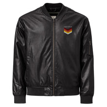 Load image into Gallery viewer, Leather Bomber Jacket