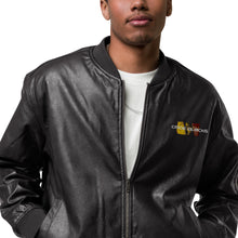 Load image into Gallery viewer, Leather Bomber Jacket