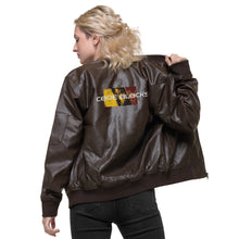 Load image into Gallery viewer, Leather Bomber Jacket