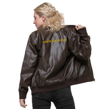 Load image into Gallery viewer, Leather Bomber Jacket