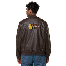 Load image into Gallery viewer, Leather Bomber Jacket