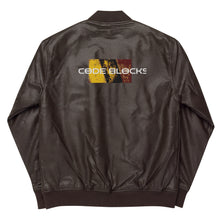 Load image into Gallery viewer, Leather Bomber Jacket