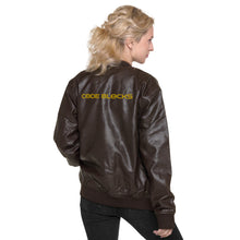Load image into Gallery viewer, Leather Bomber Jacket