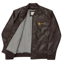 Load image into Gallery viewer, Leather Bomber Jacket