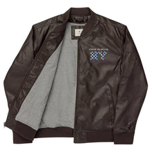 Load image into Gallery viewer, Leather Bomber Jacket