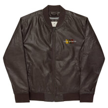 Load image into Gallery viewer, Leather Bomber Jacket