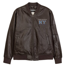 Load image into Gallery viewer, Leather Bomber Jacket