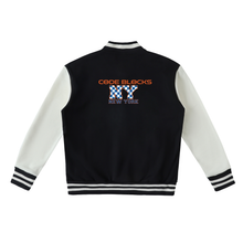 Load image into Gallery viewer, Two-Tone Fleeced Varsity Jacket