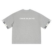 Load image into Gallery viewer, Unisex Plaid Paneled T-Shirt