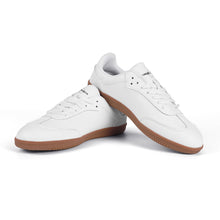Load image into Gallery viewer, Classic White Retro Court Sneaker — Gum Sole Edition